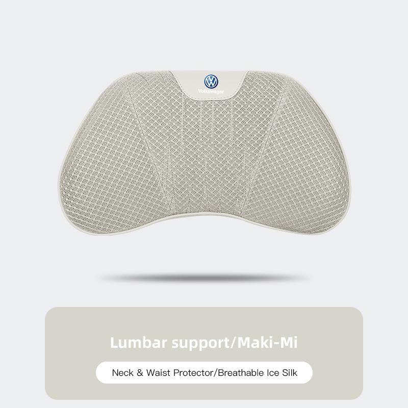 For VOLKSWAGEN VW Car Seat Ice Silk Pillow Neck Driving Seat Headrest Back Cushion For Volkswagen Polo Golf Tiguan Passat Sharan