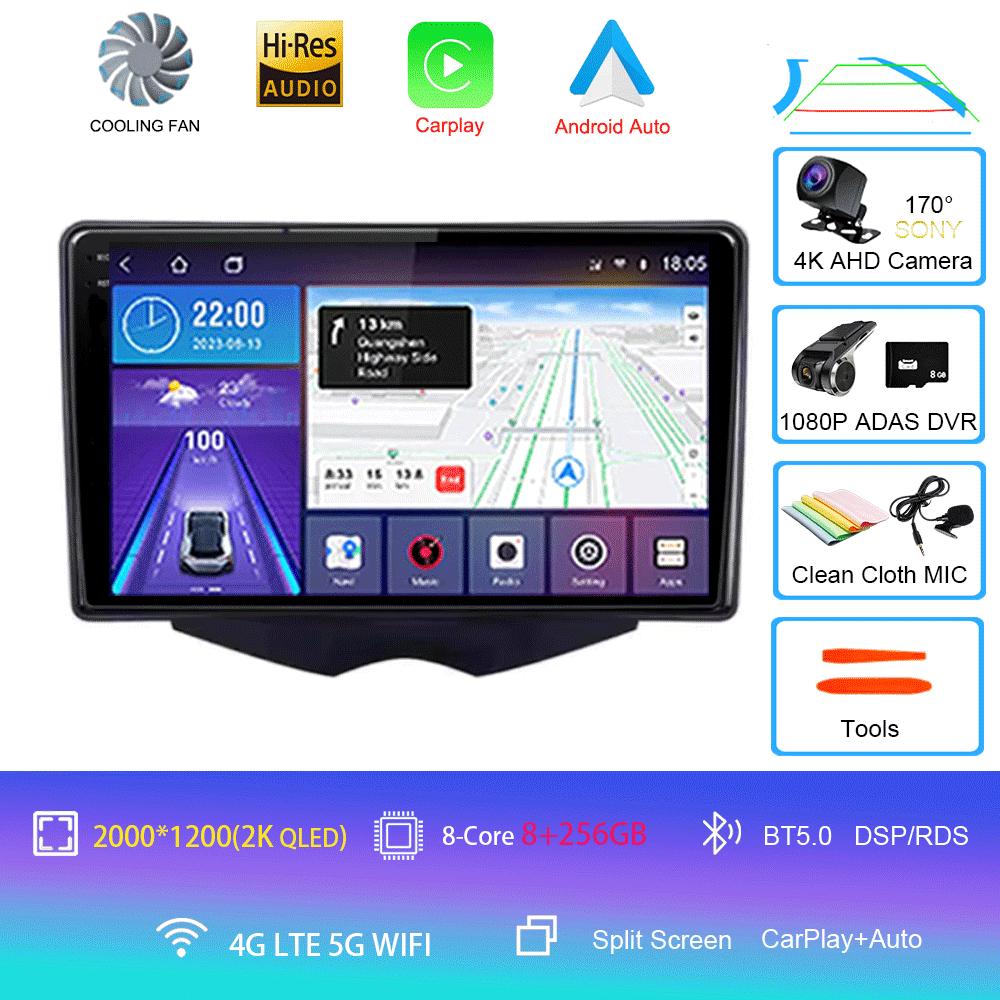 Car Radio Android 14 Carplay For Hyundai Veloster FS 2011 - 2017 Navigation Multimedia Player Stereo WiFi+4G BT DVD 360 Canera