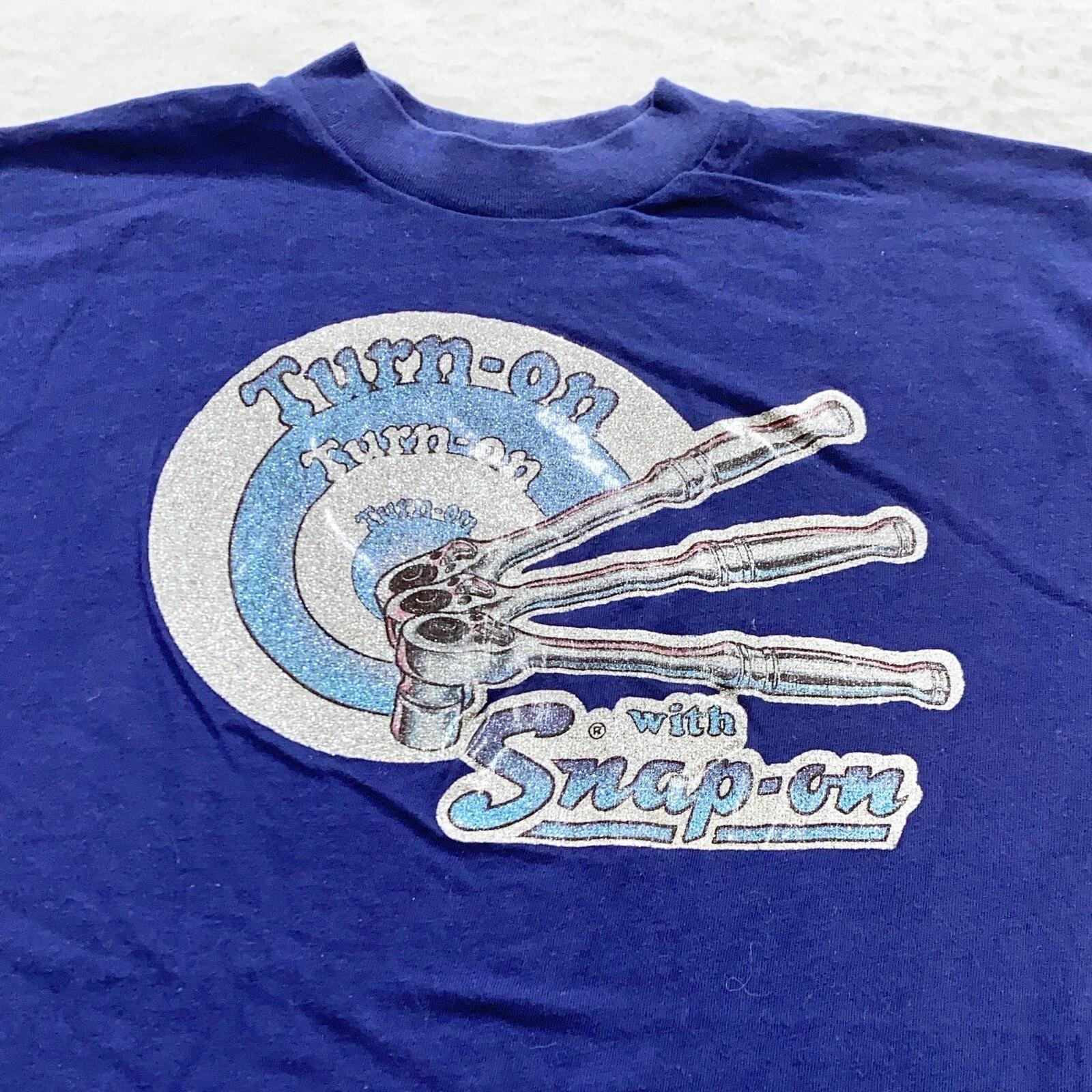 vintage 80s TURN-ON WITH SNAP-ON TOOLS T-Shirt MEDIUM soft 2XL
