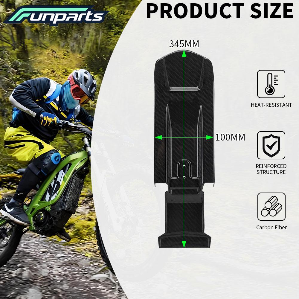 Motorcycle Funparts Carbon Fiber Rear Fender Mudguard Mud Guards Motorcycles Accessories For SURRON Light Bee S/X E-bike