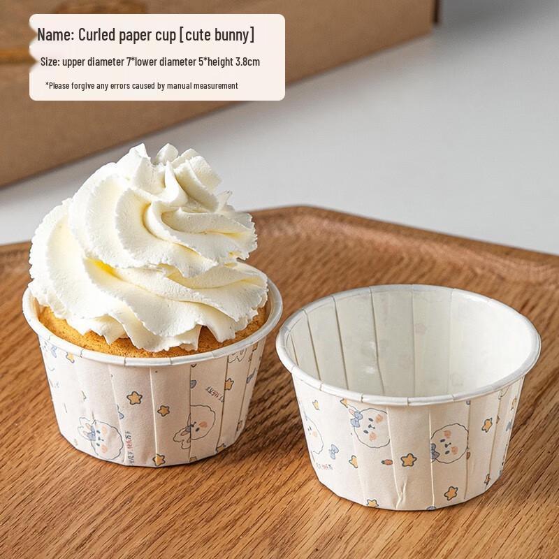 Gerollter Rand Hochtemperatur Einweg Muffin Backförmchen