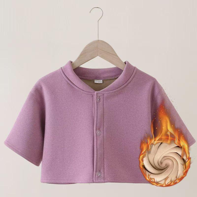 Velvet Maternity Cardigan: Shoulder & Waist Protection, Short Sleeve, Warm Sleepwear for Autumn & Winter