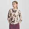 Tato Women's Iridescent Purple Round Neck Long Sleeve Knit Top