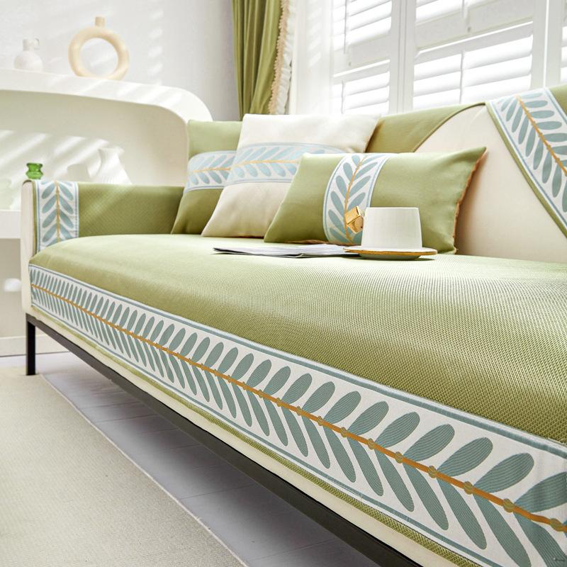 

Подушка для дивана из ледяного шелка, новый летний коврик, нескользящий летний коврик, чехол для дивана, тканевое полотенце. 70*70