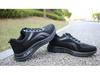 Men's Waterproof Black Leather Sneakers - Thick-Soled, Non-Slip, Soft Sole, Wear-Resistant, Versatile Casual Running Shoes
