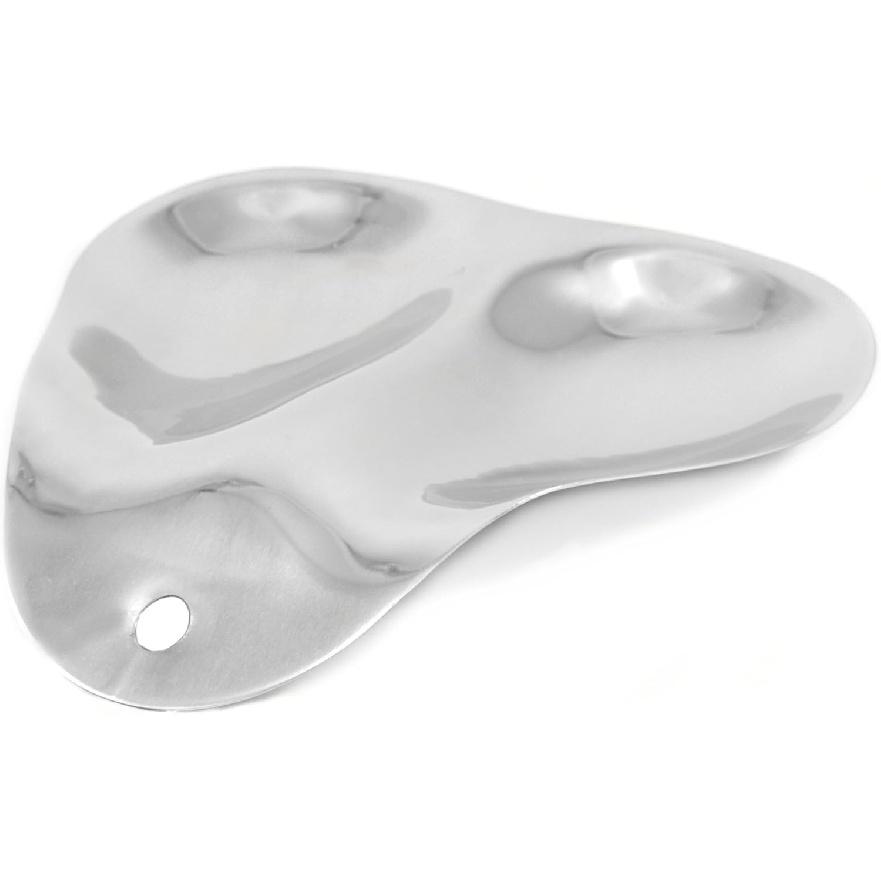 RSVP Stainless Steel Double Spoon Rest. 7 Double Spoon