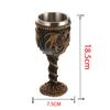 Retro Metal Resin Wine Glass Skull/Dragon Creative Beverage Drinking Glasses Party Bar Drinkware Horrible Halloween Decor
