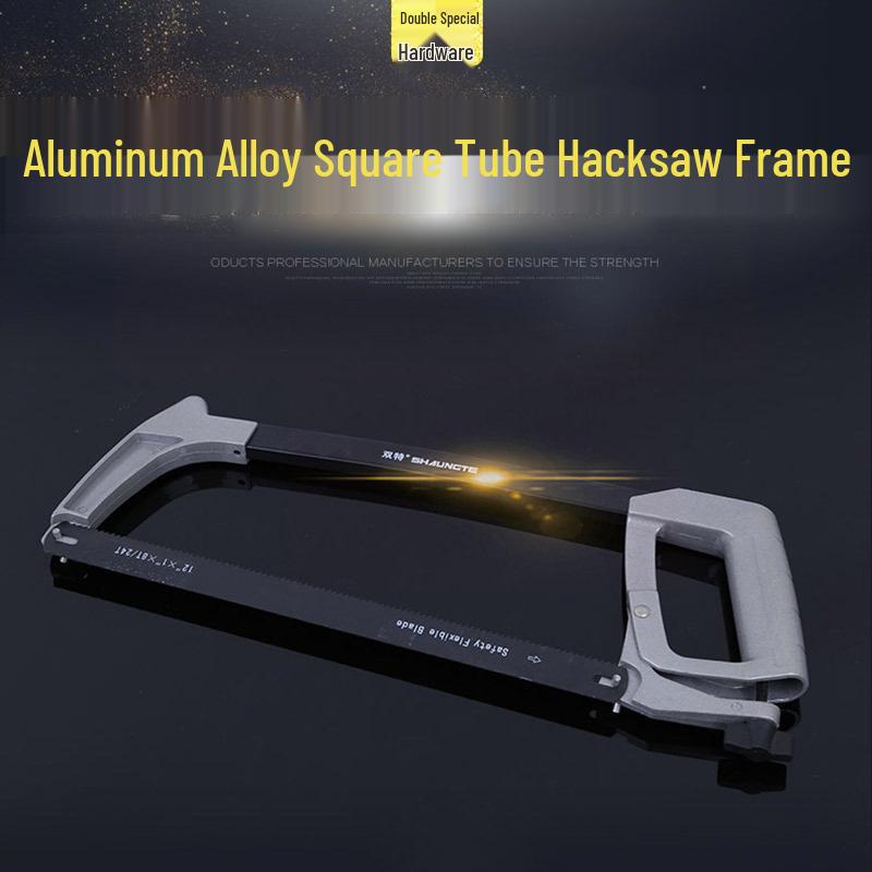 Aluminum Alloy Handheld Hacksaw Frame for Woodworking and Metal Cutting Rubber*Aluminum Alloy*Consult Customer Service
