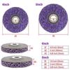 Durable 100/115/125mm Coral Disc Hard-wearing Rust Removal Clean Grinder Strip Disc Abrasive Wheel Paint For Angle Grinder