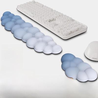 Gradient Cloud Keyboard & Mouse Wrist Rest Set - Memory Foam & Silicone