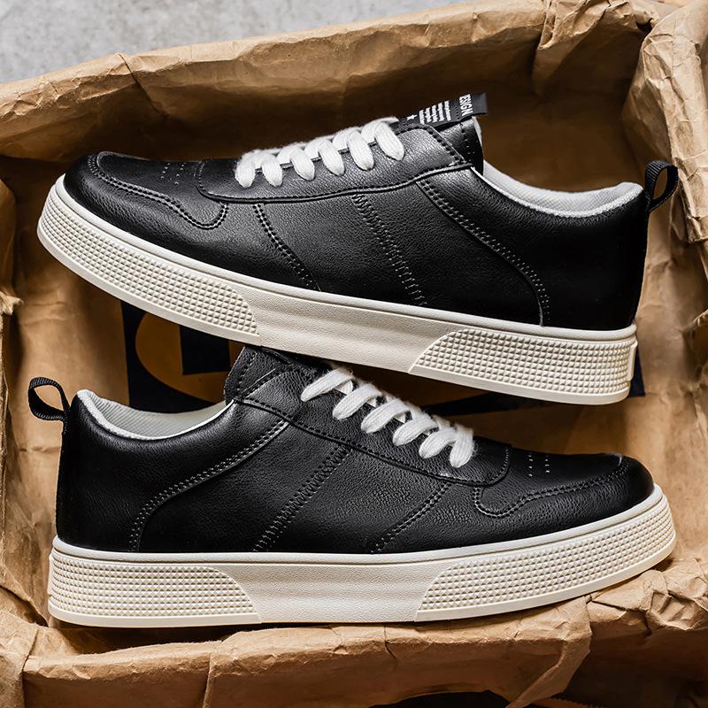 Men's shoes 2025 autumn new breathable casual leather shoes Korean version trendy versatile shoes men's sports trendy shoes