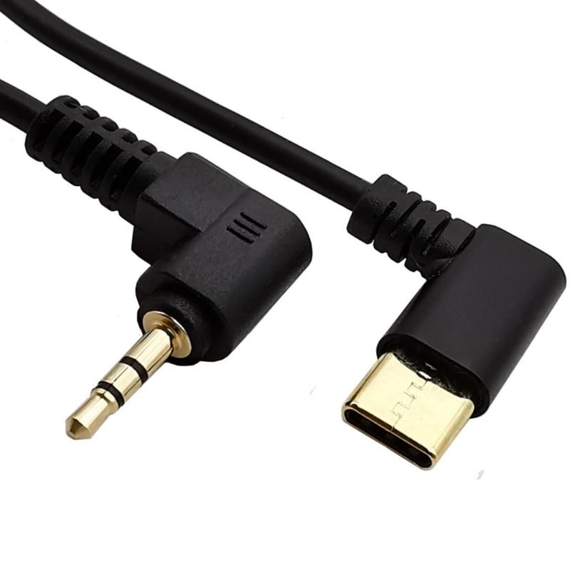 Type C To 2.5mm Audios Adapter Cable Gold Plate Connectors USB C To Headphone Adapter for Car Stereos Headphone