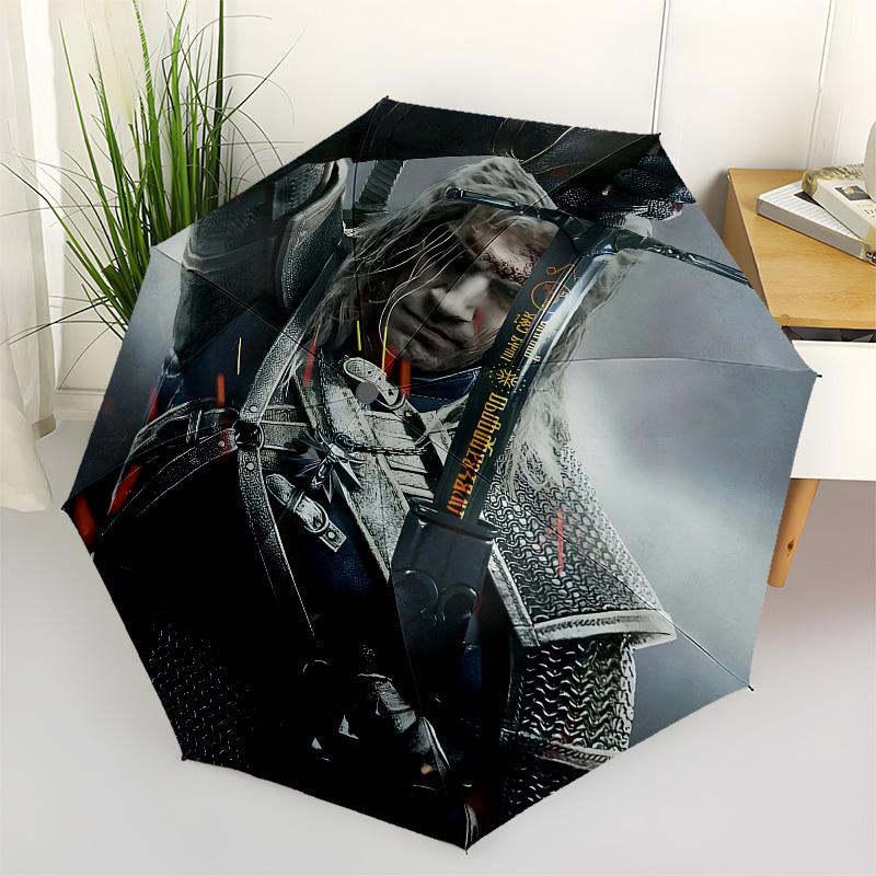 

Witcher, Sword Automatic Opening and Closing, 8 rib Structure Portable Umbrella, Suitable for Men and Women in All Seasons Perfect Gift for
