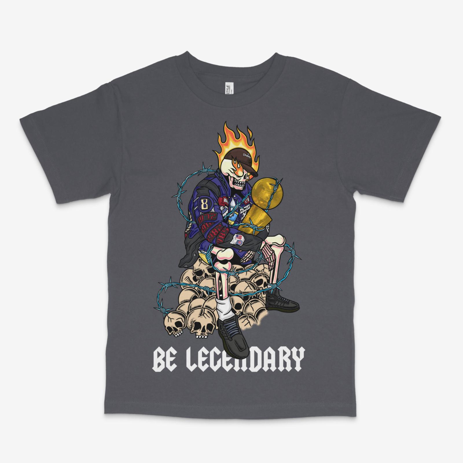 Be Legendary Mamba Charcoal Tee S разноцветный