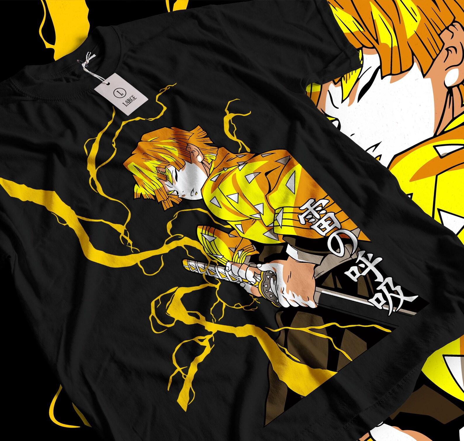 Anime Graphic Tee, Japanese Demon Manga Shirt, Streetwear Apparel S