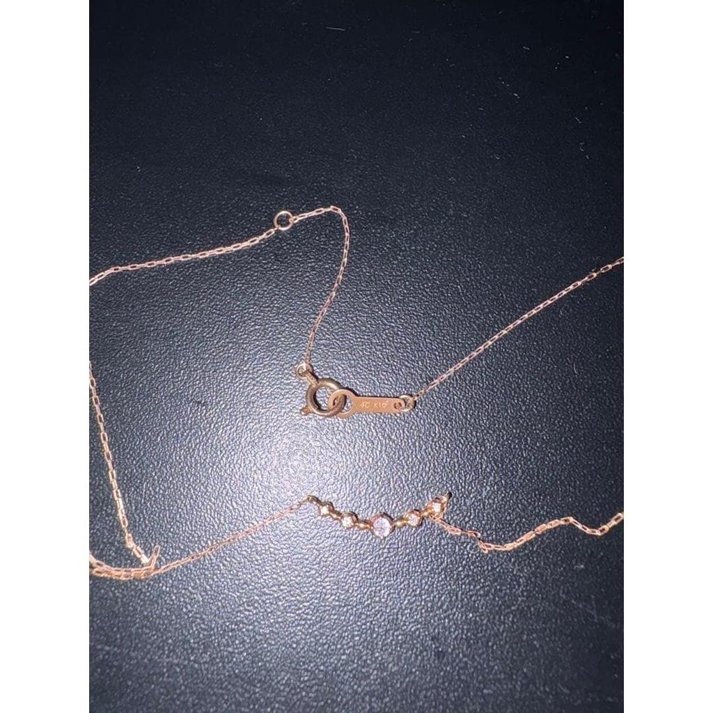 Used 4 K10 pink gold necklace
