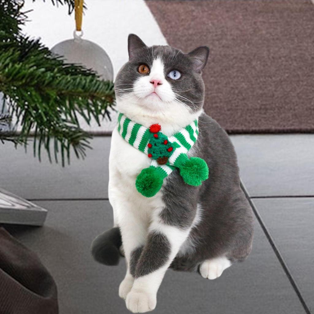 Festive Pet Neckwear - Stylish Winter Accessory for Dogs and Cats