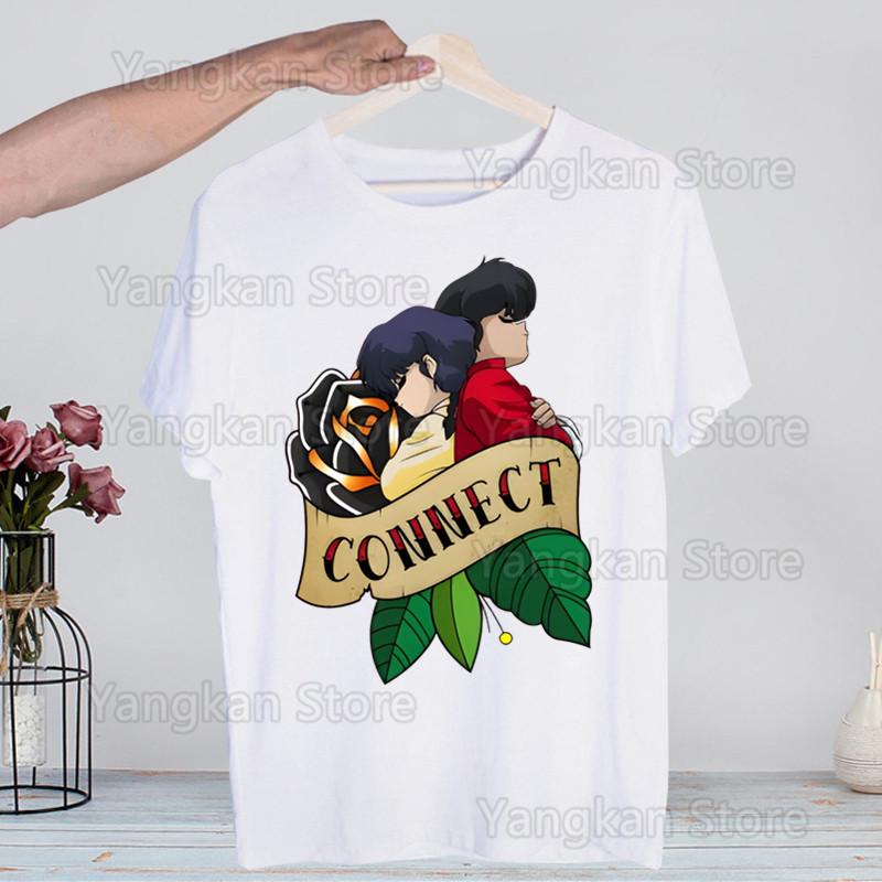 Ranma 12 Shampoo Rumiko Takahashi T-shirts Summer  Unisex Wo Unisex Hip Hop Funny Print Tshirt Streetwear Short Sleeve Tee Top Shirt