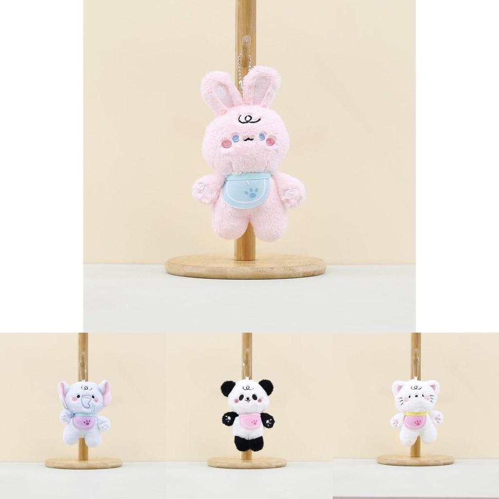 Adorable Cartoon Animal Plush Toy Collection Featuring Cute Elephant Panda Rabbit And Bear Designs
