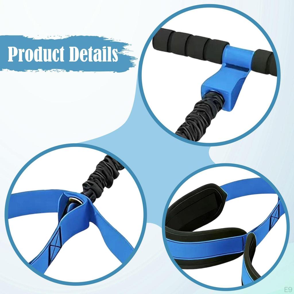 Elastic Pedal Resistance Bands with Footplate And Handles for Strength Training, Body Stretching,