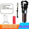 Portable Powerful LED Flashlight COB Side Lamp Long-range Aluminum Alloy Torch Type-C Rechargeable For Outdoor Hiking Fishing