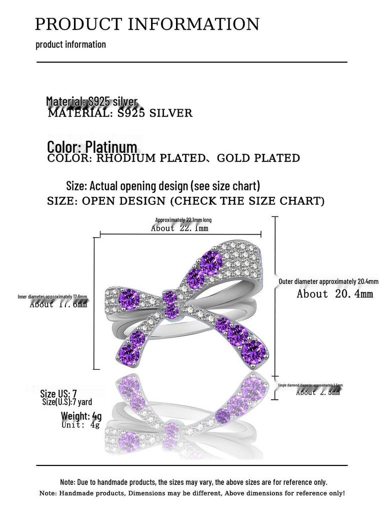 Dibo S925 Sterling Silber Schmetterlingsring - Europäischer & Amerikanischer Mode-Stil für Damen