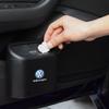 Car Clamshell Trash Bin Hanging Vehicle Garbage Dust Case Storage Box Black ABS For Vw Magotan Polo Golf 4 3 6 5 Mk6