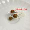 Imitation Opening Rings Chocolate Color Exaggerated Ring Elegant Pearl Rings  Women