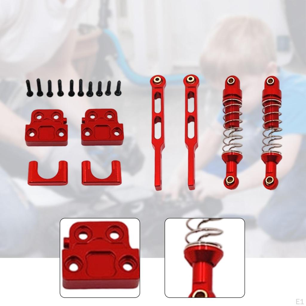 RC Rear Shock Absorb Set Mounting Hardware 1/12 Model Vehicle Parts Spare Axle Tie