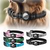 Reflective AirTag Cat Collar Safety Air Tag Holder Durable Dog GPS Collars for Kittens Puppies