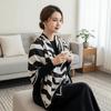 Breathable Stripes Square Headscarf Lightweight Printed Silk Scarf 90 CM Square Scarf  Outdoor