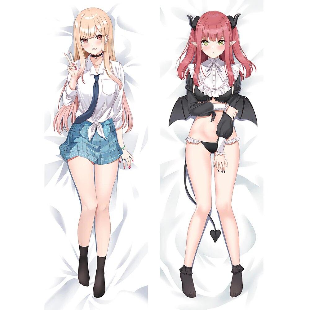 NEW Japanese Anime My Dress Up Darling Marin Kitagawa Dakimakura Hugging Body Pillowcase Cosplay Otaku Pillow Cover