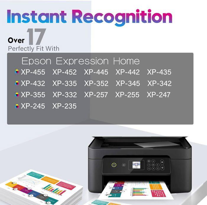 Cartouche d'encre 29 XL - HOME FIT TRAINING - Compatible Epson - Pack de 4 - 500 pages noir - 450 pages couleur