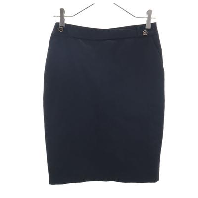 Made In Italy Midi Length Tight Skirt 38 Black Women Used