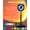 Sunset Effect Projection Lamp, Remote Control, Rgb, Rainbow Atmosphere, LED Light