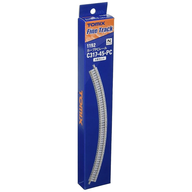 

TOMIX N gauge curved PC rail C317-45-PC F set of 4 1192 model train supplies