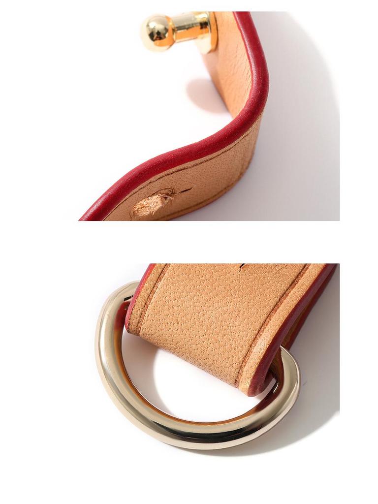 Presbyopia-Friendly D-67 Wear-Resistant Vegetable Tanned Leather Shoulder Strap with Buckle & Hardware Protection Ring.