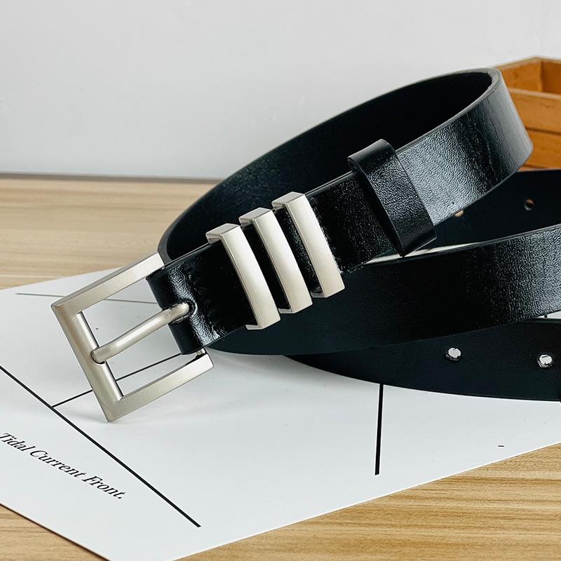 Korean Fashion Slim Belt Versatile Premium Female Pu Simplicity Business