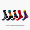 36 Styles Men's Cotton Dress Socks Bulk Pack - 5-Pair Trendy Funny Casual Socks Gift Set for  & Dropshipping