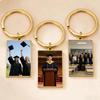 Print Demand Photo Keychain Personalized Custom Gift For Women Men Mother Father Dad Family Couple Stainless Steel Key Ring
