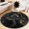 Assassin's Creed Printed Round Rug Carpet Chair Rug Area Rug Entryway Doormats,for Office Chair Living Room Bedroom Kitchen Room.