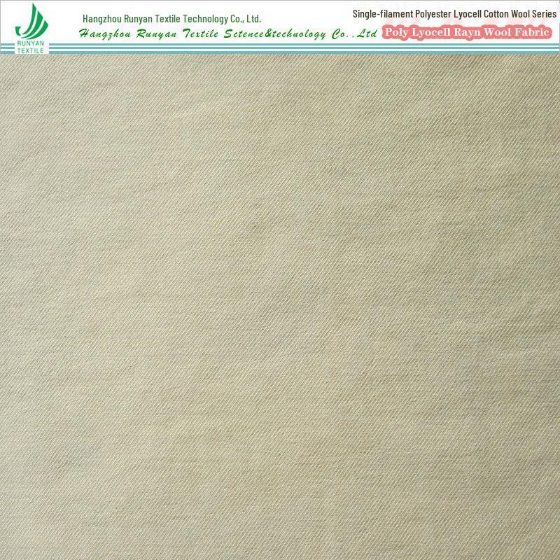 75gsm Single-Filament Polyester Tencel Cotton Wool 20D*40 Twill Fabric