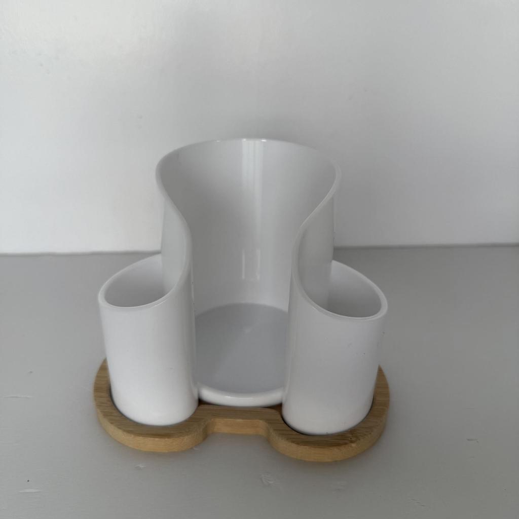 Multi-Purpose Cosmetic Swab and Toothpick Organizer for Vanity