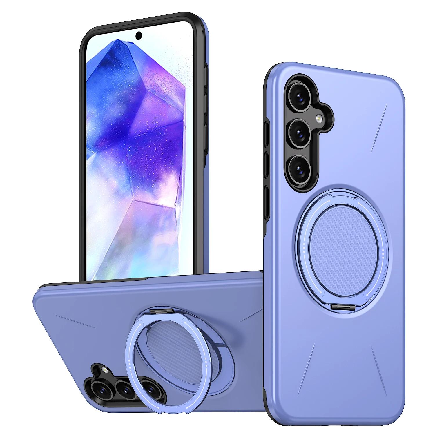360° Magnetische Beugel Hoesje Voor Samsung Galaxy A27 A57 A37 A17 A56 A36 A26 A16 A06 A07 A55 A35 A25 A05S A05 A15 Voor Magsafe Cover Galaxy A57