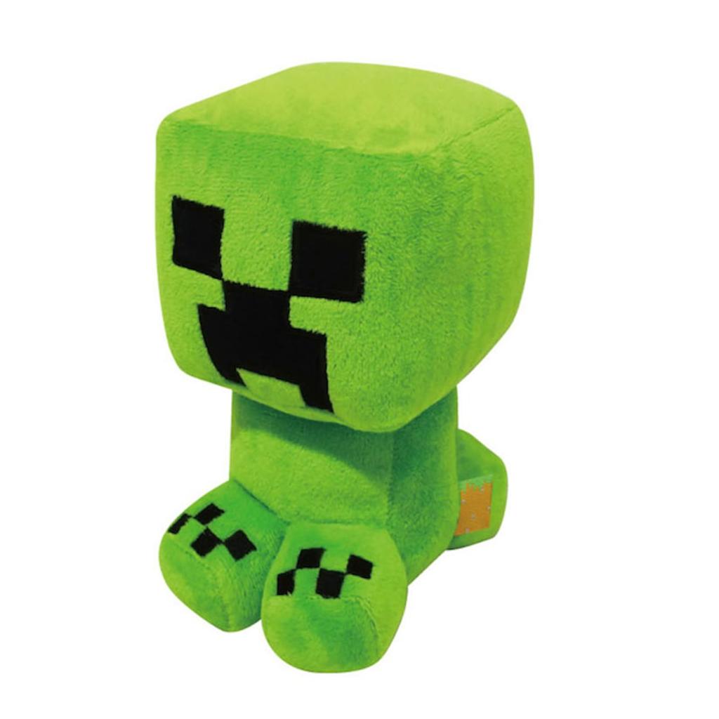 Minecraft Creeper Plush Toy, Collectible, H16.2 x W8.6 x D10.8cm, Character, Minecraft, with Embroidered Name