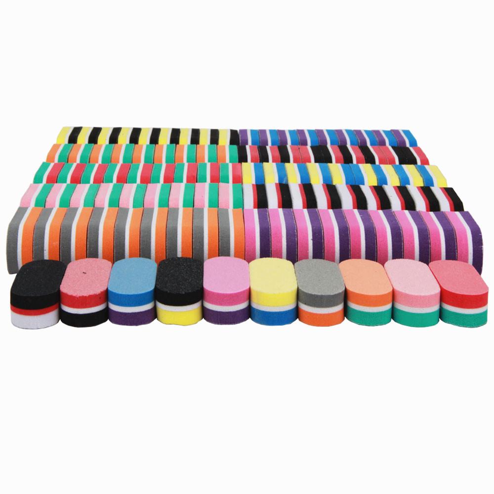 40 Stücke Mini Nagel Puffer Bunte DIY Schwamm Professionelle Maniküre Pflege Nail art Puffer Dateien Werkzeuge