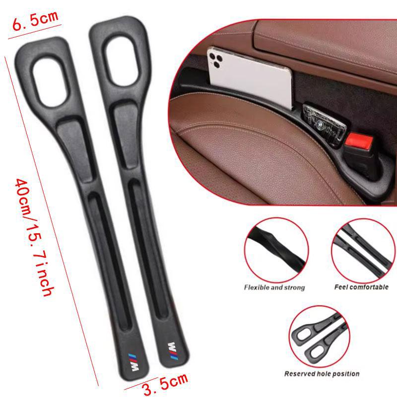 2025 Hot 2pcs Car Seat Gap Filler Strips Car Storage Organizer bag box For BMW M E34 E36 E60 E90 E46 E39 E70 F10 F20 F30 X5 M3 M