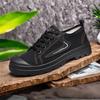 Round Head Composite Bottom Non-slip and Wear-resistant Men's Flat Heel Tooling Canvas Shoes Sports Commuting Breathable Spring and Autumn Season