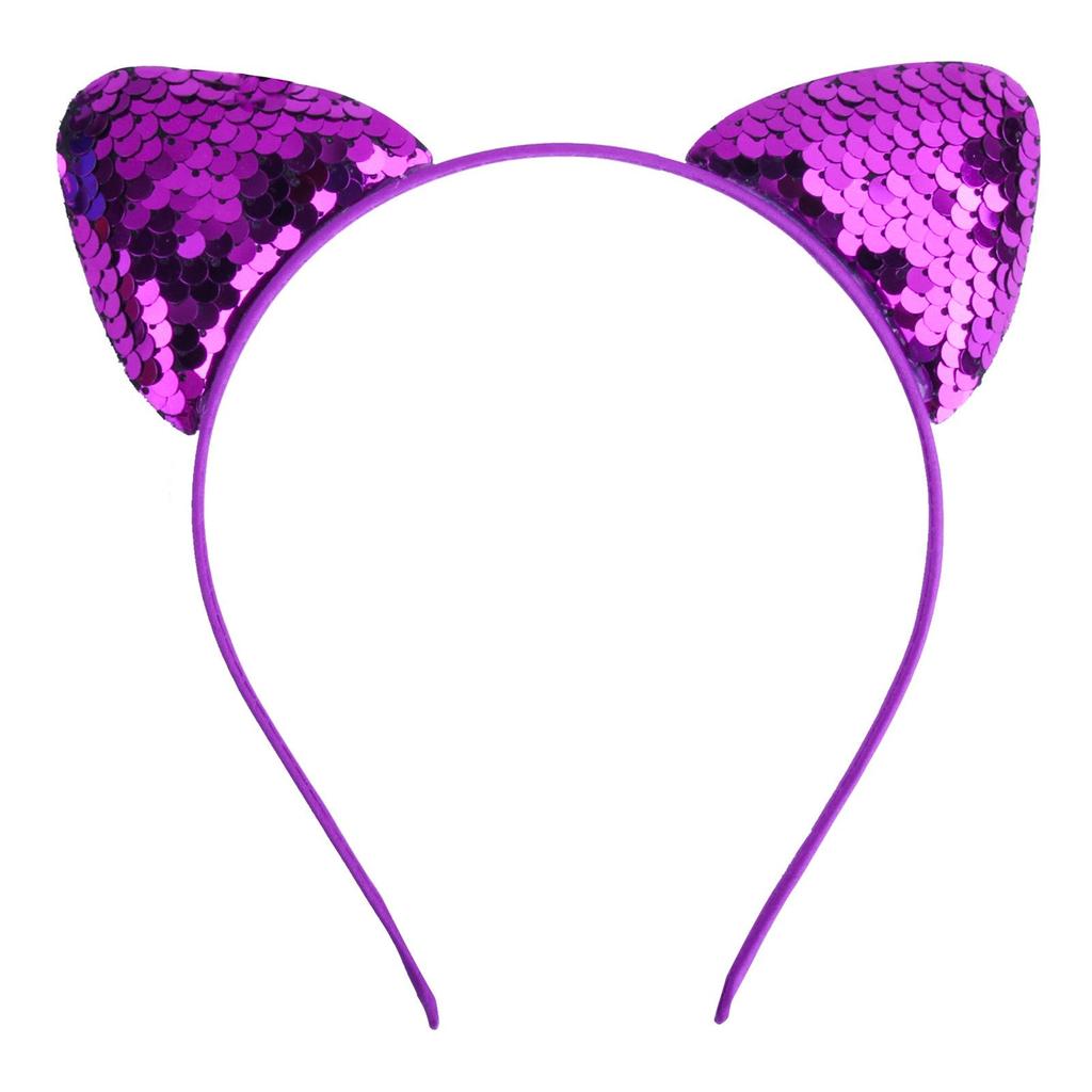 Sequin Cat Ears Headband for Kids - Cute DIY Fabric Hair Accessory