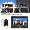 Wireless Video Doorbell Camera with 4.3 Inch Color LCD Monitor WiFi Smart Motion Detection Video Doorbell for Home Security
